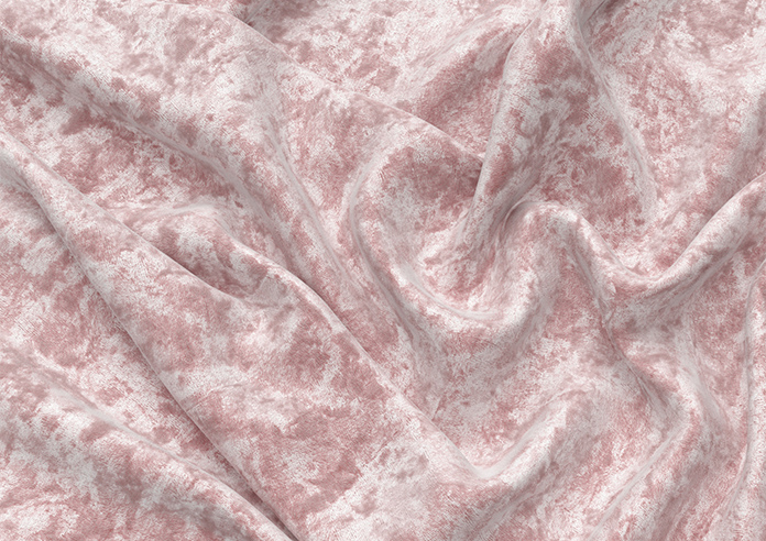 Cyrus Crushed Velvet, Rose - Motorised Roman Blind - Image 4